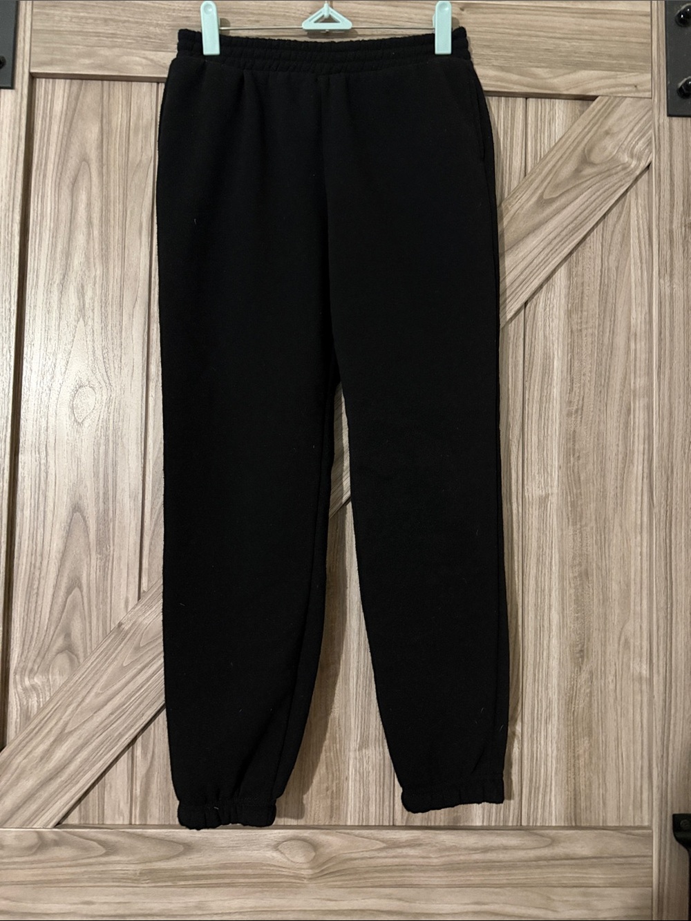 Olivia Sky Black Kids Sweatpants with Elastic Cuffs